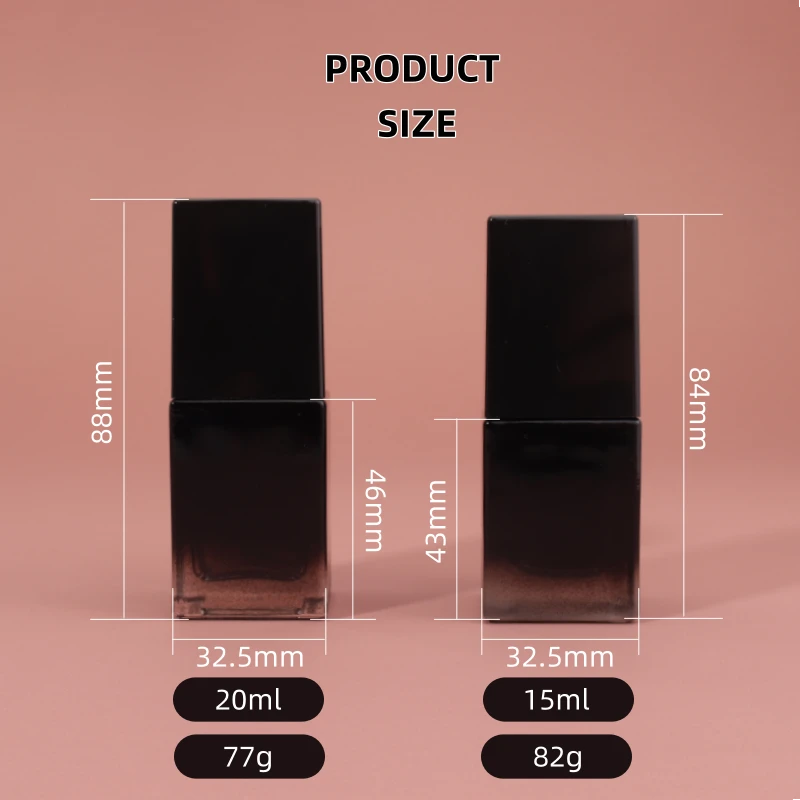 square foundation liquid bottle square foundation liquid bottle